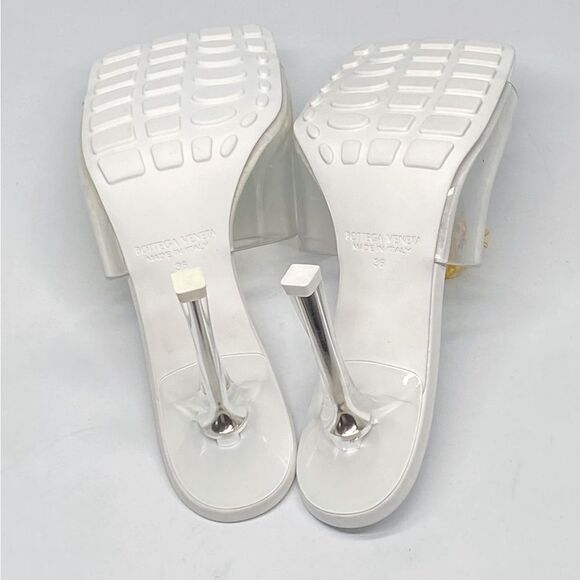 Bottega Veneta Clear High Heel Slide Sandals size 36 - Picture 12 of 13